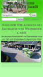 Mobile Screenshot of baumaschinen-weidinger.de